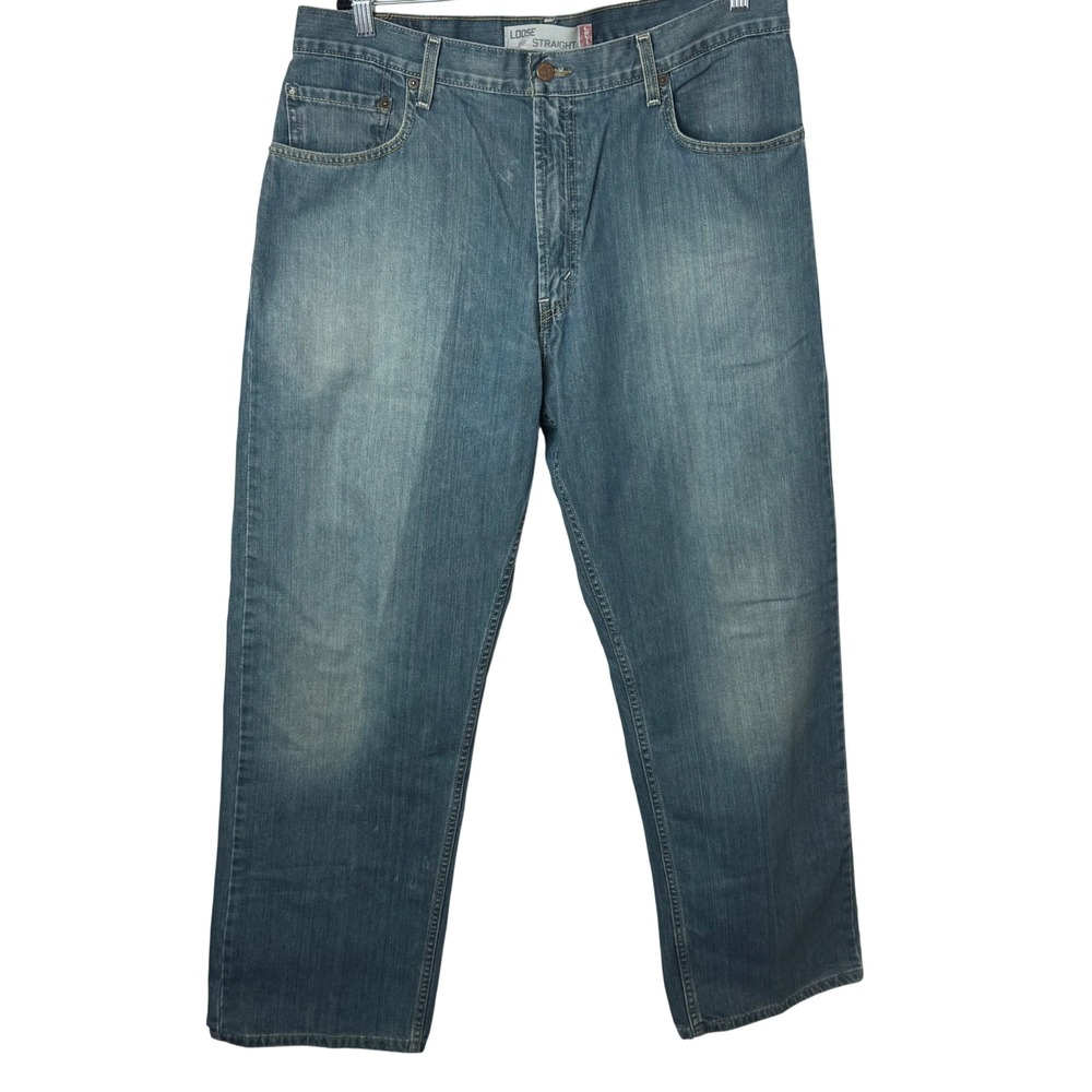 Levi's‎ 569 Loose Straight Jeans Mens 36 Blue Medium Wash Denim Relaxed Fit
